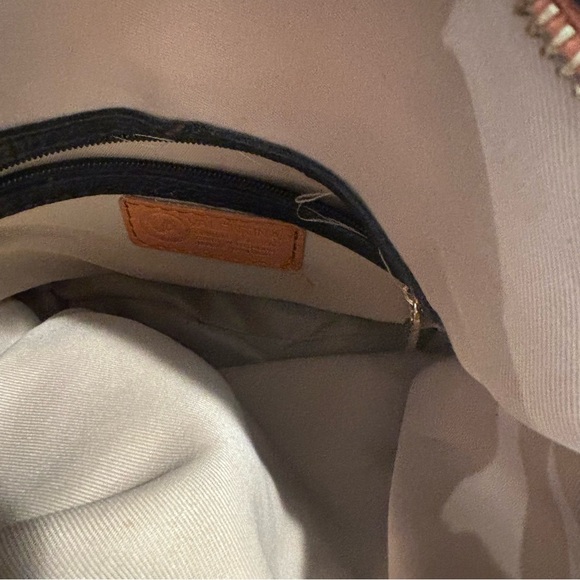 VALENTINA Shoulder Bag 2 Toned Leather Slouchy Zipper Closure Multiple Pockets - Picture 13 of 16